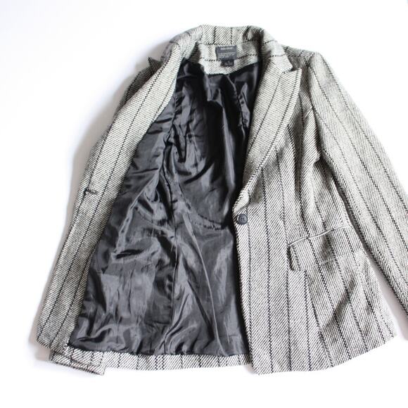 Vtg 80s Biancafive Power Suit Jacket Women's Size Small Gray - Picture 2 of 7